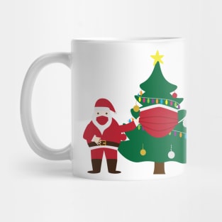 Funny Christmas 2020 Santa and decorated tree Mug